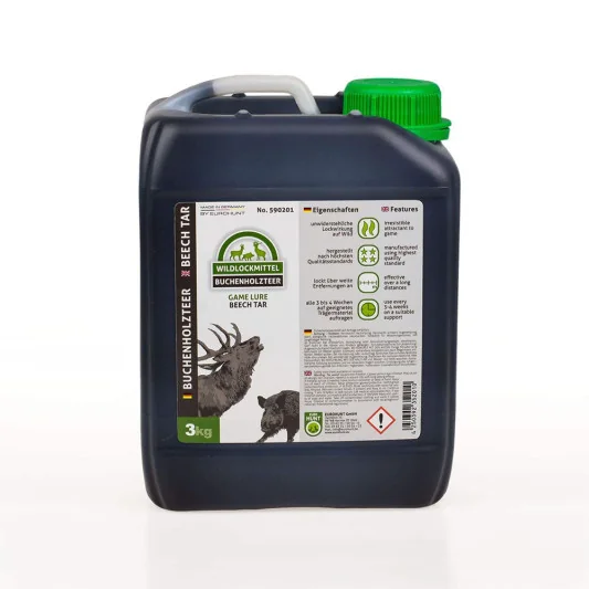 Alquitrán de haya Euro Hunt en garrafa de 3Kg para atraer jabalíes y ciervos