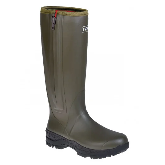 Botas Hart TRAKAI 18" NZ de caucho con forro de neopreno y cremallera lateral