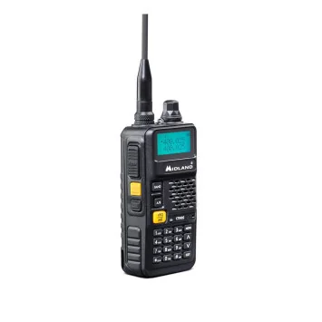 Radio Midland CT-590S UHF/VHF con pantalla LCD y batería recargable