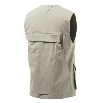 CHALECO BERETTA CLASSIC HUNT COTTON LIGHT BEIGE - Armería Carril