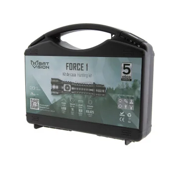 Kit de caza con linterna LED Bat Vision Force One de 1000 lm y 650 m de alcance