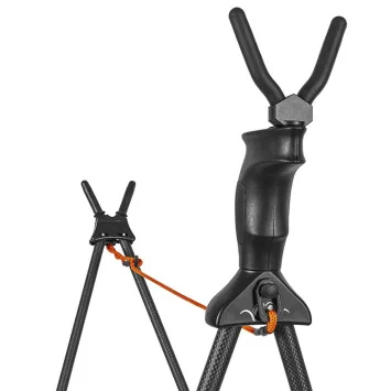 Apoyo Blaser Carbon Shooting Stick 2.0 en carbono con empuñadura de pistola y ajuste rápido