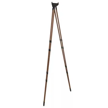 Apoyo rifle 4StableSticks Ultimate Wood regulable en altura de 118 a 168 cm