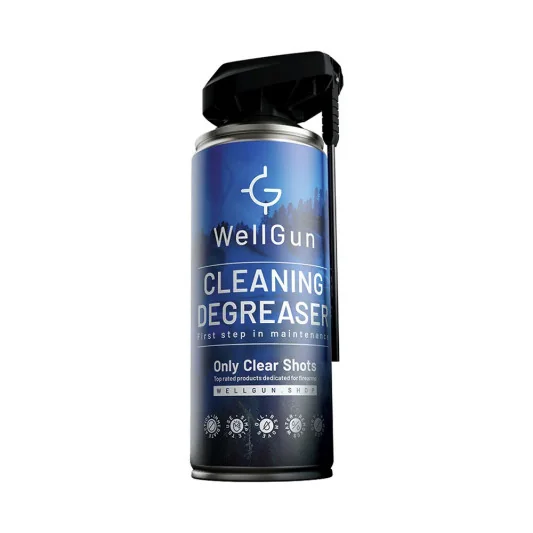 Desengrasante orgánico WellGun 400 ml para limpieza segura de armas