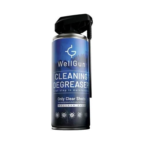 Desengrasante orgánico WellGun 400 ml para limpieza segura de armas