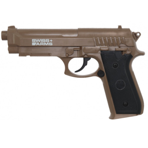 P92 Pistola Co2 4.5mm Tan Swiss Arms - Armería carril online