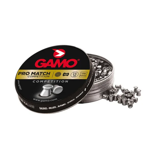 Balines Gamo Pro Match 5.5 mm para competición en Carril Outdoor