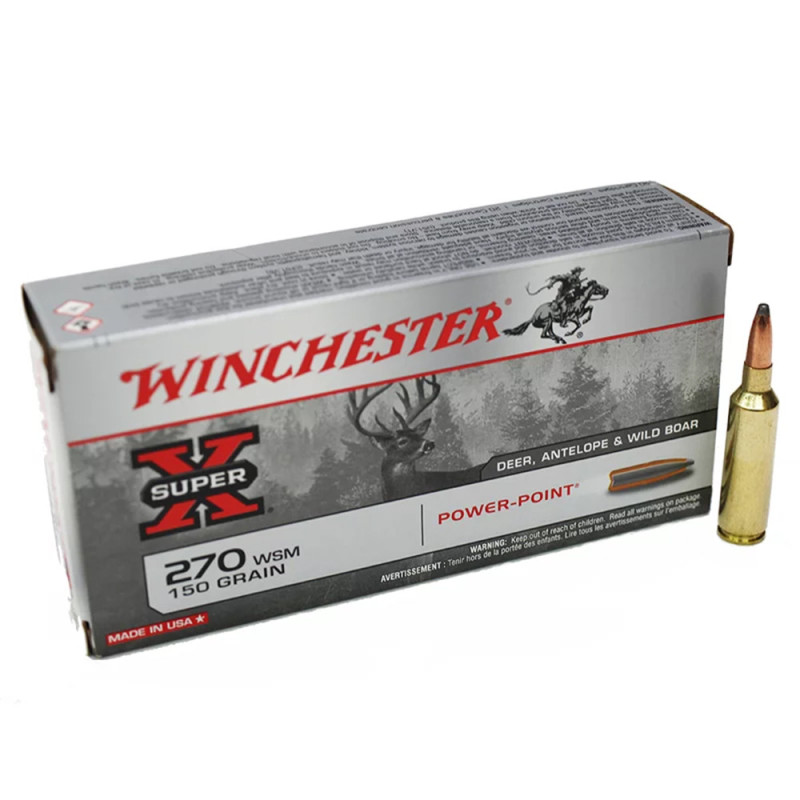 Bala 270 Wsm Winchester Power Point 150gr