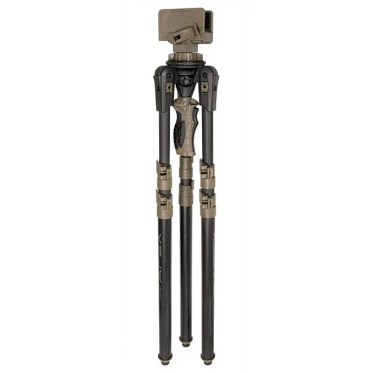 Trípode Primos Apex de fibra de carbono con ajuste por gatillo y sujeción para rifle