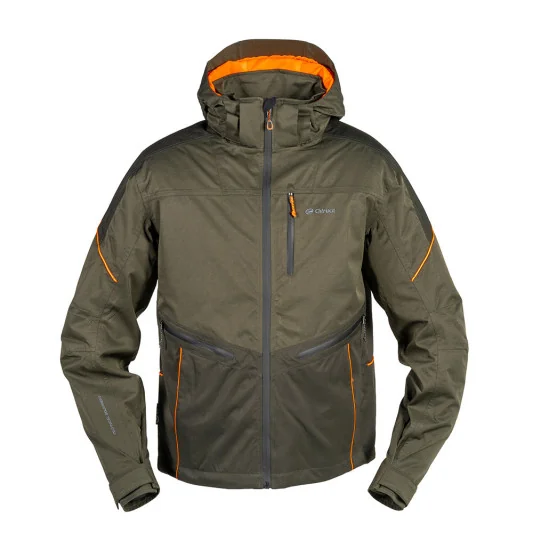 Chaqueta Chiruca Atalanta 01 CH+ verde impermeable y transpirable con capucha desmontable y múltiples bolsillos