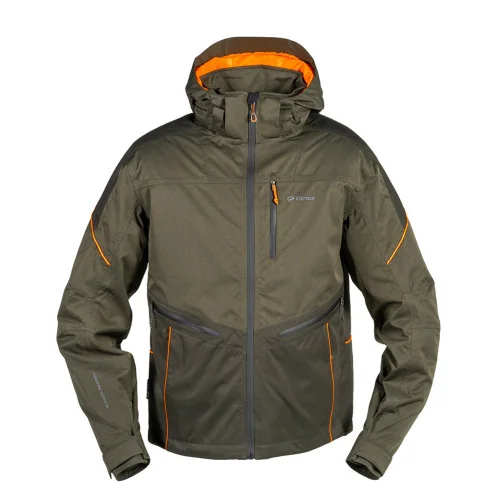 Chaqueta Chiruca Atalanta 01 CH+ verde impermeable y transpirable con capucha desmontable y múltiples bolsillos