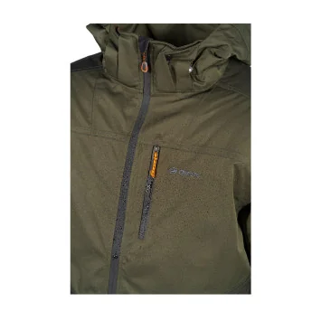 Chaqueta Chiruca Atalanta 01 CH+ verde impermeable y transpirable con capucha desmontable y múltiples bolsillos