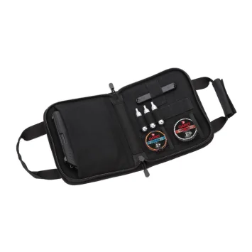 Funda Gamo pistola Bade 26 cm negra con compartimentos para CO2, cargador y balines en Carril Outdoor.