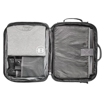 Mochila Bergara Tactical Base Camp 25L gris expandible con compartimento para portátil
