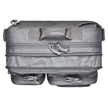 Mochila Bergara Tactical Base Camp 25L gris expandible con compartimento para portátil