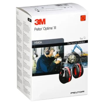 Cascos Peltor Optime III con reducción de hasta 34 dB