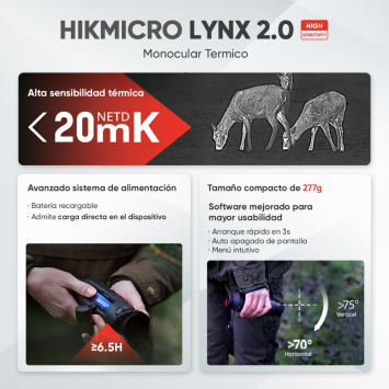 Monocular térmico LYNX Pro LH19 2.0 HIKMICRO