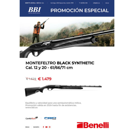 Escopeta Benelli Montefeltro Synthetic