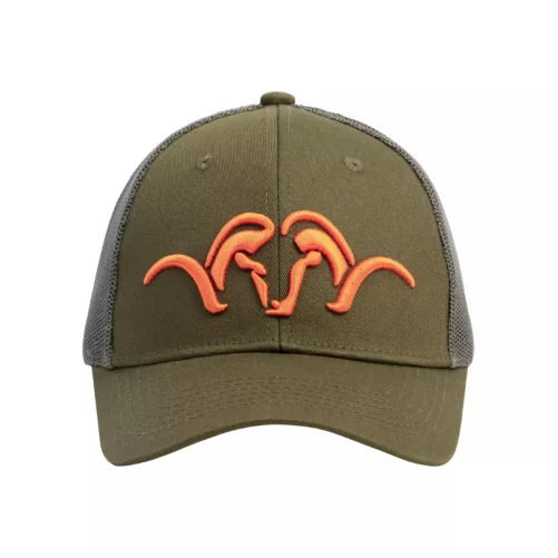 Gorra Blaser Huntec Trucker en camuflaje, ligera y ventilada para caza