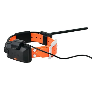 Collar Dogtrace Short Adicional Gps X20 conectado al cable de carga USB en Carril Outdoor
