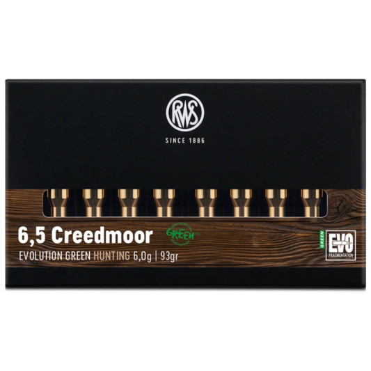 Balas 6.5 Creed Rws Evo Green 93gr