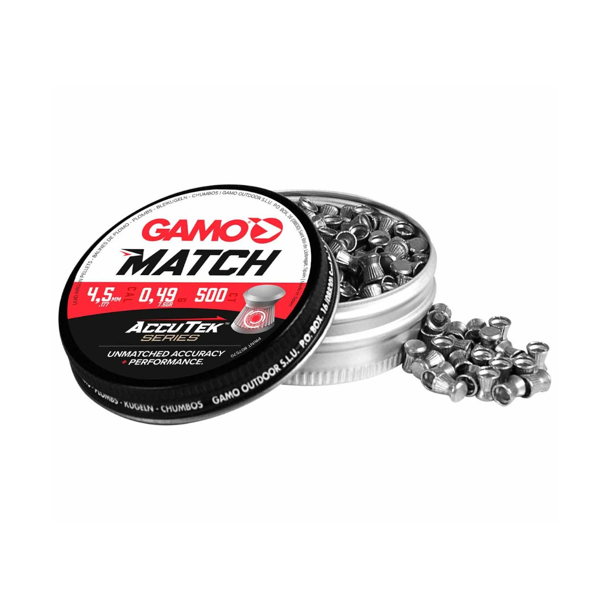 Balines Gamo Match AccuTek Series 4.5 mm