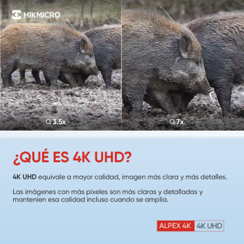 Visor digital nocturno y diurno Alpex LRF 4K A50EL con telémetro HIKMICRO