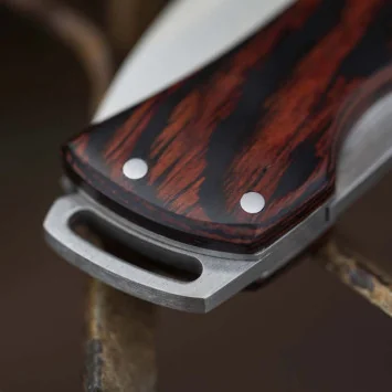 Navaja Muela K-7R EDC con hoja en acero 420 y mango de madera coral