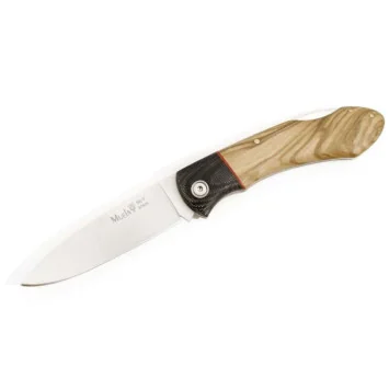 Navaja Muela GT-8M.OL con mango de madera de olivo y virola de micarta negra en Carril Outdoor