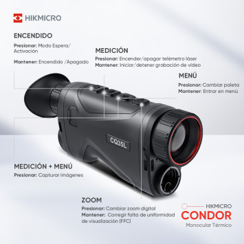 Monocular térmico con telémetro Condor CH25L HIKMICRO