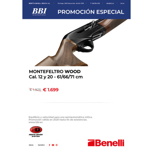 ESCOPETA BENELLI MONTEFELTRO WOOD - Compra online en Armería Carril