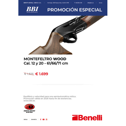 Escopeta Benelli Montefeltro Wood