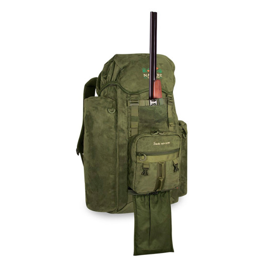 Mochila porta rifle SUEDE 45+10L silenciosa y expandible | Carril Outdoor