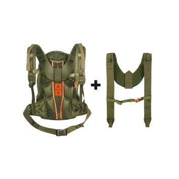 Mochila de caza con bolsillo para rifle Suede 28 litros PF Pro Nature by Marsupio
