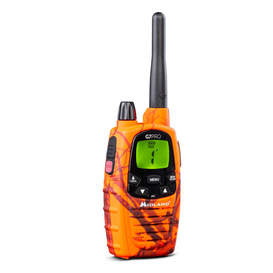 Midland G7 Pro Blaze Walkie Talkie | Compacto, Ligero y Potente – Carril Outdoor