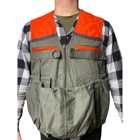 Chaleco Archer Canguro Verde Naranja cerrado