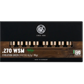 Bala RWS .270 WSM 96gr EVO GREEN | Carril Outdoor