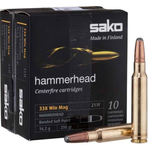 Cartuchos Sako .338 Hammerhead 250gr | Carril Outdoor