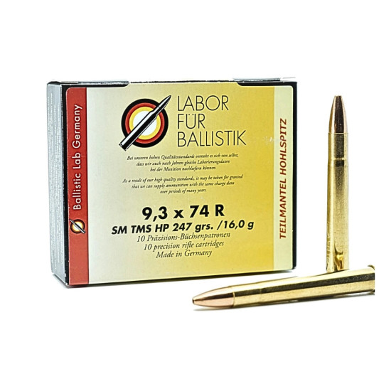 Bala LFB 9.3x74R SM TMS HP 16g | Carril Outdoor