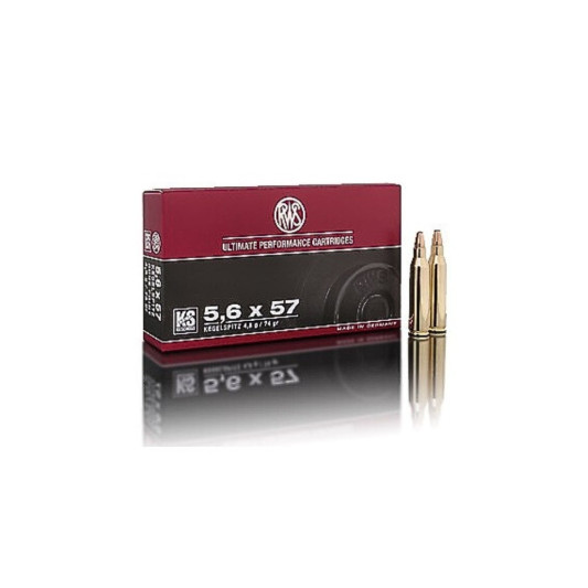 Bala RWS 5.6x57 KS 74gr | Carril Outdoor