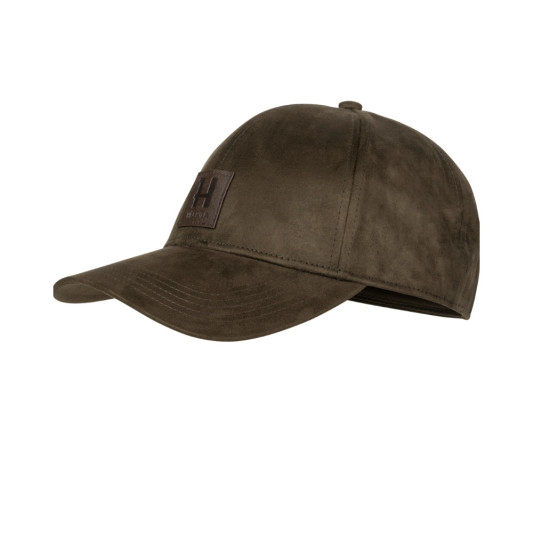 Gorra Harkila Berkshire con efecto ante, visera precurvada y ajuste trasero