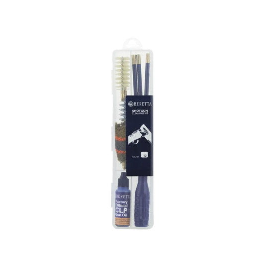 Kit de limpieza Beretta Cal. 12 con varilla de acero y aceite CLP
