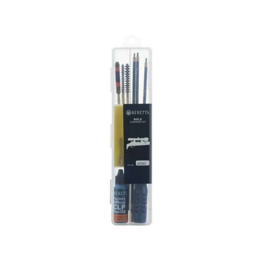 Kit limpieza Beretta rifle calibre .22/.223/5.6 mm con aceite CLP y cepillos