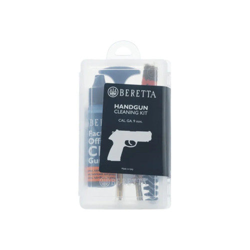 Kit de limpieza Beretta para pistola 9 mm con varilla, cepillos y aceite CLP