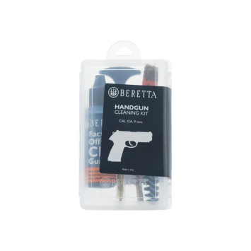 Kit de limpieza Beretta para pistola 9 mm con varilla, cepillos y aceite CLP