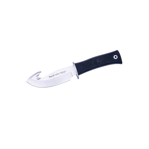 Cuchillo Muela VIPER-11G desollador con hoja MOVA y mango de goma antideslizante con funda de piel