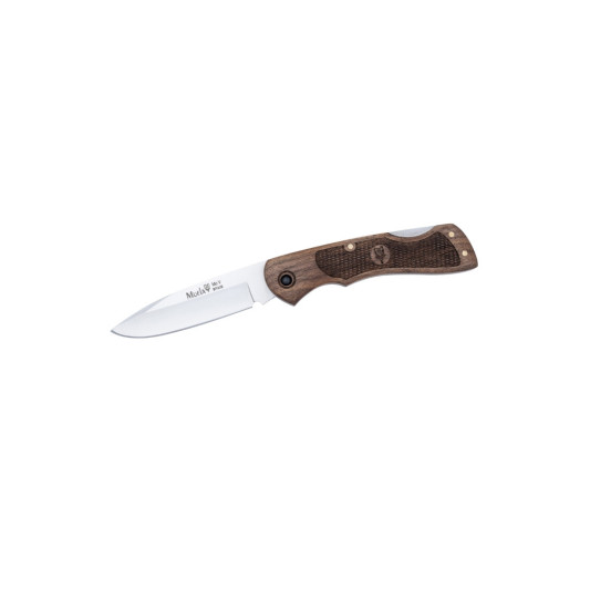 Navaja Muela BX-8NG con hoja Drop Point y mango de nogal tallado