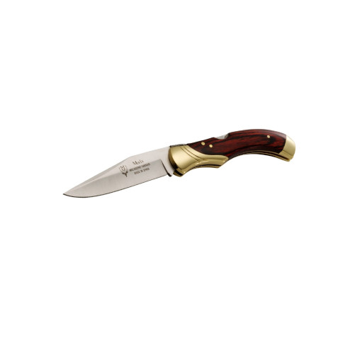 Navaja Muela GL-10R con hoja Bowie y mango de madera coral