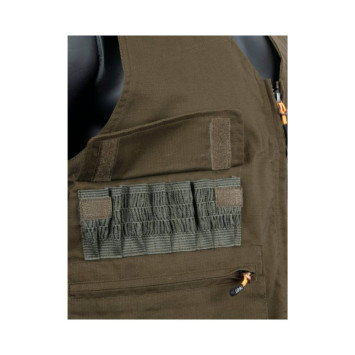 Chaleco Hart UDANA-V con tejido elástico Rip-Stop y morral con cremallera