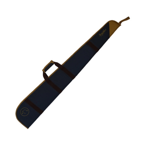 Funda Benisport Acolchada Banjul 135 cm en color azul con detalles ocre